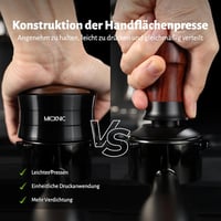 MICXNIC Kávétömörítő 54 mm Rugós Önszintező Espresso Tamper Sage Breville Barista Express Portafilterhez Dió Fekete 2