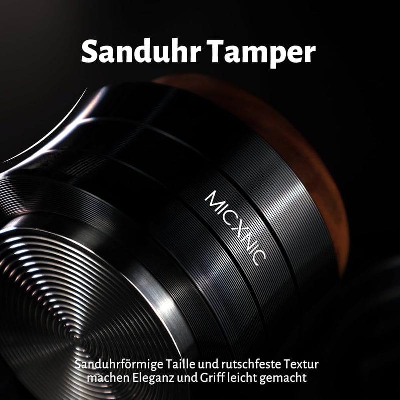 MICXNIC Kávétömörítő 54 mm Rugós Önszintező Espresso Tamper Sage Breville Barista Express Portafilterhez Dió Fekete