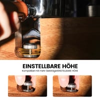Stație de tamper MICXNIC 58 mm din lemn de nuc, stație de tasare pentru espresso reglabilă pe înălțime, accesoriu pentru espressor pentru bariști 3