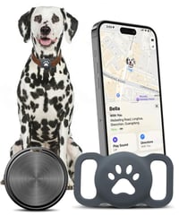 Middle Rabbit GPS lokator za Apple iOS, za pseću ogrlicu, bez pretplate - crni 2