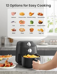 Midea 2L olajmentes forró levegős fritőz 1150W automata kikapcsolással 3