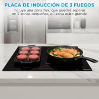 MIDEA 3 égős indukciós főzőlap 7400W Flex Zone érintésvezérléssel 2