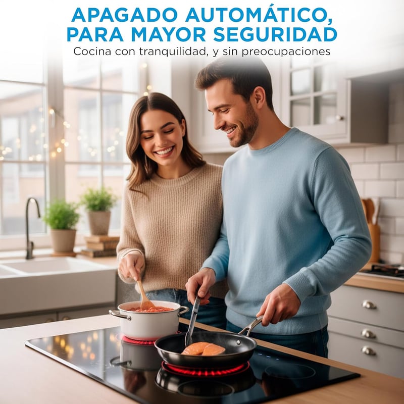 Midea 3 égős indukciós üveg főzőlap 6200W érintésvezérlés időzítő gyermekzár