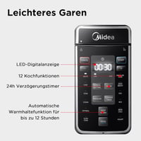 Midea 9-in-1 Elektromos Kukta 8L - Multifunkciós Főzőedény Joghurt, Rizs, Lassú Főzés, Sous Vide, Gőzölés Funkciókkal, Rozsdamentes Acél Bel 6