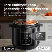 Midea 9-in-1 Elektromos Kukta 8L - Multifunkciós Főzőedény Joghurt, Rizs, Lassú Főzés, Sous Vide, Gőzölés Funkciókkal, Rozsdamentes Acél Bel 5