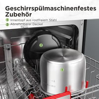 Midea 9-in-1 Elektromos Kukta 8L - Multifunkciós Főzőedény Joghurt, Rizs, Lassú Főzés, Sous Vide, Gőzölés Funkciókkal, Rozsdamentes Acél Bel 8
