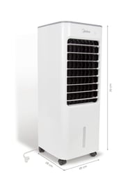 Midea AC100-18BR hladnjak zraka s ovlaživačem, 3 brzine, timer, daljinski upravljač, 50 W - bijeli 2