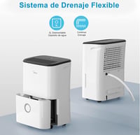 Midea Csendes Párátlanító 20L - Energiatakarékos Légtisztító 50m² Helyiségekhez, Kivehető Tartállyal, 43dB Zajszinttel, Fehér 6