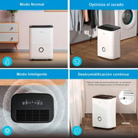 Midea Csendes Párátlanító 20L - Energiatakarékos Légtisztító 50m² Helyiségekhez, Kivehető Tartállyal, 43dB Zajszinttel, Fehér 8