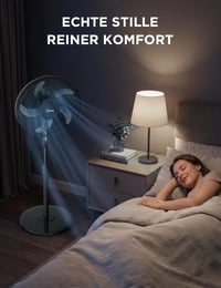 Ventilator cu picior Midea FS40-15FR cu telecomandă, 55W, 3 viteze, afișaj LED, temporizator 7,5 ore, oscilație 80°, înălțime reglabilă, negru 8