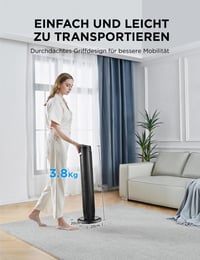 Stĺpový ventilátor Midea FZ10-17JR, 97 cm, s diaľkovým ovládaním, 45 W, čierny 6