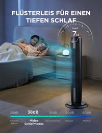 Stĺpový ventilátor Midea FZ10-17JR s diaľkovým ovládaním, 92 cm, čierny 7