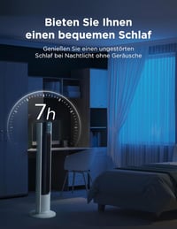 Midea FZ10-19BRA torony ventilátor távirányítóval, 7 órás időzítő, 3 sebesség 8