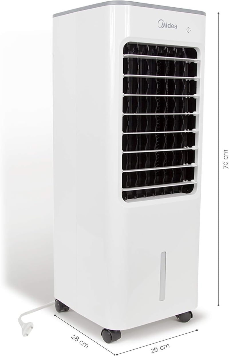 Midea légkondicionáló párologtató párásító AC100-18BR 6000 sorozat 3 fokozat időzítő távirányító 50 W fehér műanyag