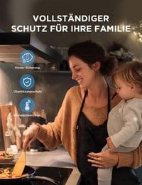 Midea MCH331D253K0 üvegkerámia főzőlap, 2 főzési zóna, csatlakozódugóval, 3000 W 6