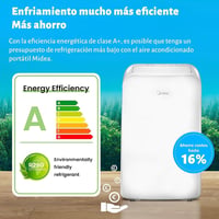 Midea Penguin MPPDB12CRN7 hordozható mobil klíma 12000 BTU, 3500 W, 43 m² 7