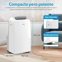 Midea Penguin MPPDB12CRN7 hordozható mobil klíma 12000 BTU, 3500 W, 43 m² 4