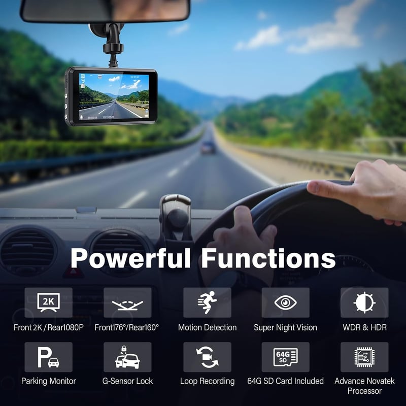 Miden Autós Fedélzeti Kamera Dash Cam Full HD Autóvideó Rögzítő