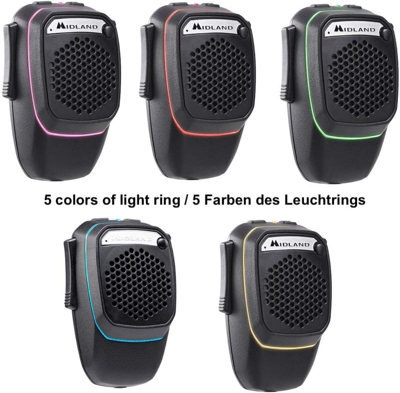 Midland C1363 Vezeték nélküli CB rádió mikrofon Bluetooth USB csatlakozással