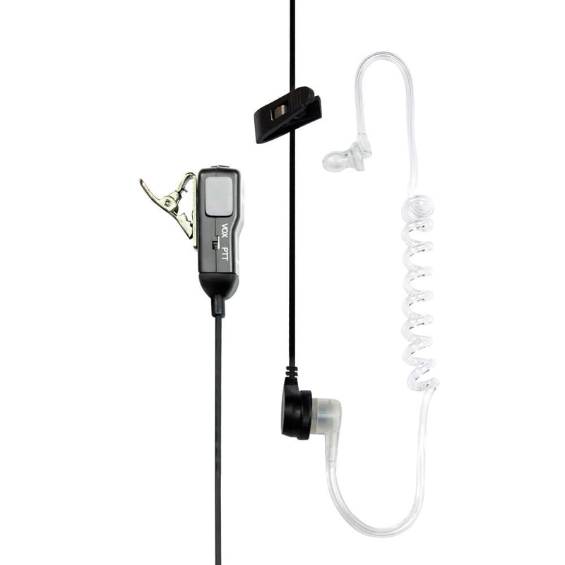 Headset Midland MA31-M – čierny, mikrofón kompatibilný s vysielačkami