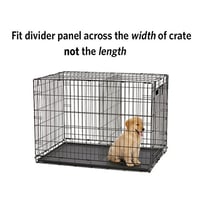 Panou despărțitor pentru cușcă MidWest Homes for Pets 1524DPN, 60,96 cm, strat negru - compatibil cu modelele 1524, 1524DD, 1624, 1624DD, B24, B24DD 3