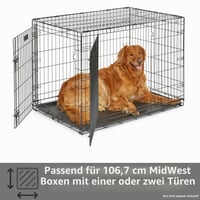 Zamjenska podna ladica za kavez za pse MidWest Homes for Pets 9PAN, 106,68 cm, crna plastika, za kaveze Midwest i New World 3