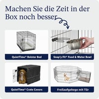MidWest Homes for Pets iCrate skladacia klietka pre psov, 1 dvere, 60,96 cm, pre malé plemená psov, s nepriepustnou podlahou, čierna 9