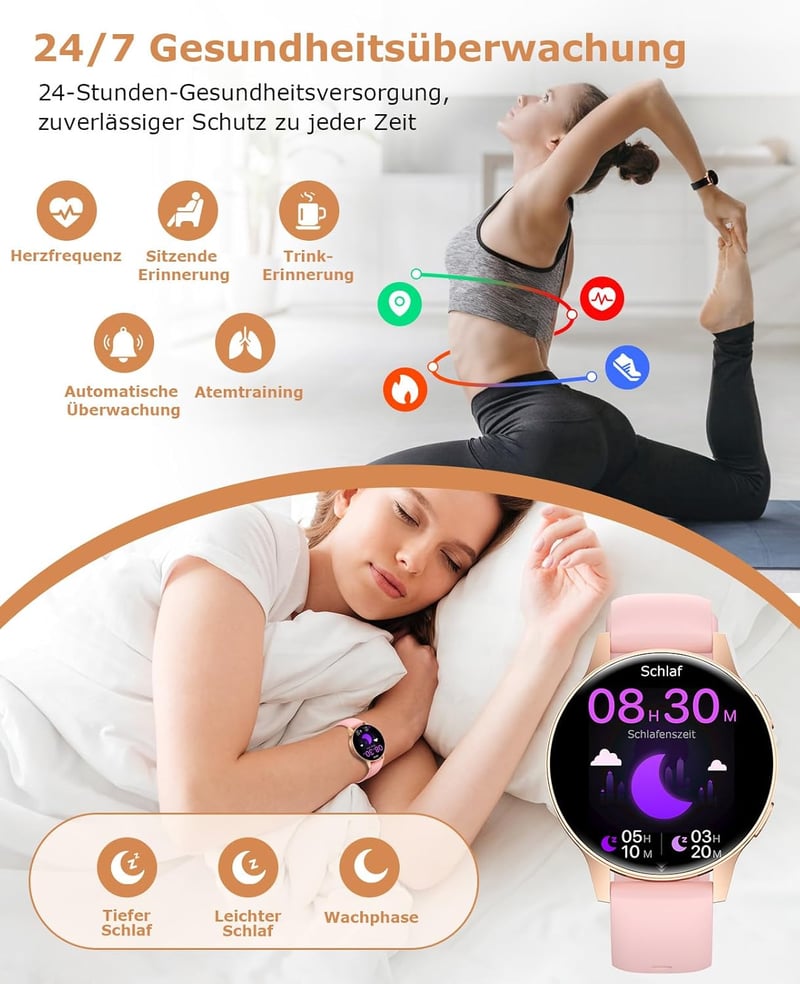 Miecgth Okosóra Nők Szívritmus Monitor Menstruációs Ciklus Nyomkövetés IP68 Vízálló