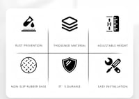 MIEGUIWOR 4 db állítható bútor láb, 25 cm, ezüst, szekrény és asztal lábak 7