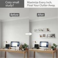 Mifurn Képpolc Fehér 90 cm 2 db-os Szett Lebegő Fali Polc Emelt Elő- és Hátsó Éllel Képkeretekhez Könyvekhez és Dekorációhoz Nappaliba Hálószobába Előszobába 7