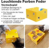 Migipaws 3 az 1-ben interaktív macskajáték 12 lyukkal, töltölthető 5