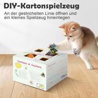 Migipaws 3 az 1-ben interaktív macskajáték 12 lyukkal, töltölthető 4