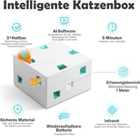 Migipaws 3 az 1-ben interaktív macskajáték 12 lyukkal, töltölthető 2