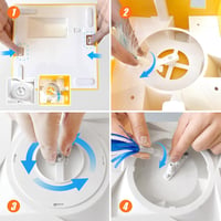 Migipaws 3 az 1-ben interaktív macskajáték, 7 lyukkal, rejtett fogás funkcióval, USB-s töltéssel, 4 kiegészítővel 4