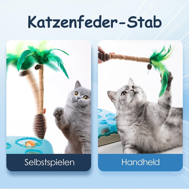 Migipaws 7 az 1-ben interaktív macskajáték mozgásérzékelővel és LED fénnyel - Migipaws Coconut Island