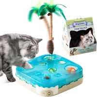 Migipaws 7 az 1-ben interaktív macskajáték mozgásérzékelővel és LED fénnyel - Migipaws Coconut Island 1
