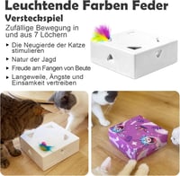 Migipaws Interaktív Egér Játék Macskáknak, 7 Lyukú Automata, USB Töltős 5