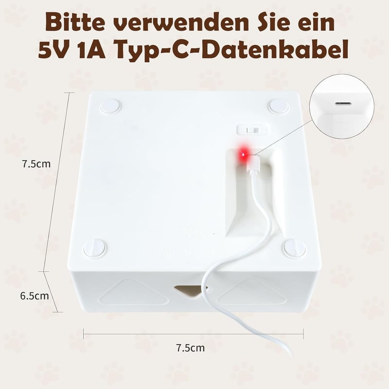 Migipaws interaktív elektromos macskajáték 7 lyukú egérrel, toll kiegészítővel