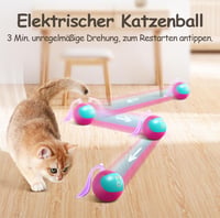 Migipaws interaktív macska játék szett, automatikus gördülő labda, fluffy farokkal, egérrel, rózsaszín 2