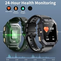 MIGOUFIT C28 Férfi Okosóra Bluetooth Hívással, 2.02" Érintőkijelzővel, 100+ Sportmóddal, Pulzusmérővel, Alvásfigyelővel, 1ATM Vízálló, Andro 5