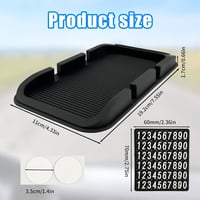 Tavă auto 3 în 1 pentru bord MIHURO cu inserție antiderapantă neagră, suport pentru telefon mobil și utilizare multifuncțională acasă 2
