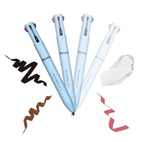 Miioto 4 az 1-ben Smink Ceruza - Vízálló Szemhéjtus, Szemöldök Ceruza, Szájkontúr és Highlighter 4 Színben 1