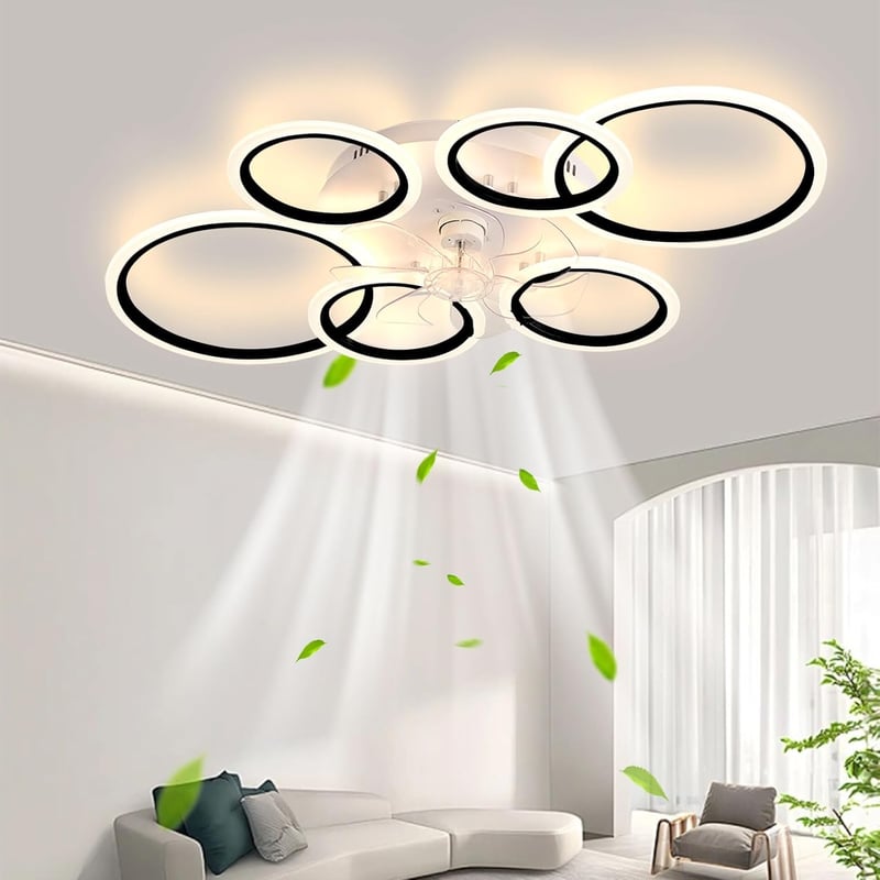 MiiR 110 cm LED mennyezeti ventilátor lámpa távirányítóval és app vezérléssel