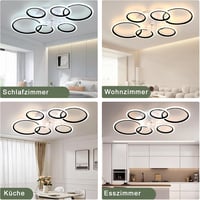 MiiR 110 cm LED mennyezeti ventilátor lámpa távirányítóval és app vezérléssel 7