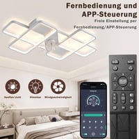 Stropný ventilátor MiiR s LED osvetlením, 85 W, diaľkové ovládanie, stmievateľný, 6 rýchlostí, biely, 90 cm, do obývačky, spálne, kuchyne 5