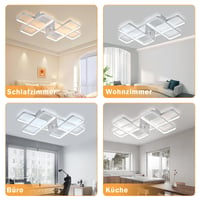 Stropný ventilátor MiiR s LED osvetlením, 85 W, diaľkové ovládanie, stmievateľný, 6 rýchlostí, biely, 90 cm, do obývačky, spálne, kuchyne 7