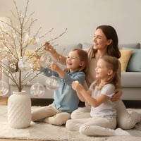 MIKAILE 20 kom prozirnih božićnih kuglica 8 cm, plastične kuglice za bor koje se mogu puniti, akrilne kuglice za božićne ukrase 3