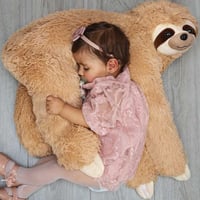 Mikamax Plyšový vankúš leňochod XL - Super jemná plyšová hračka, darček k narodeniu bábätka - 60 cm 4