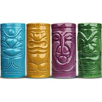 mikamax Tiki Mugs kerámia koktélos pohár szett – 4 db – 29 x 8 x 15 cm – Tiki bár poharak Pina Colada italokhoz 6