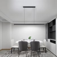 Pendul LED liniar Mikeru 150 cm pentru insula de bucătărie și dining, 3000K 4500K 6500K, reglabil 10-100%, cu telecomandă (fără baterii) 7